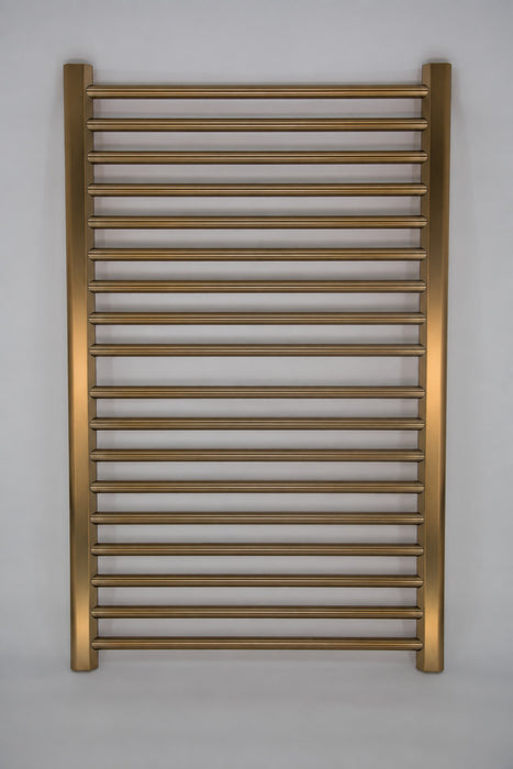Amba Products S2942BB Sirio 16-Bar Hardwired (29" W) Towel Warmer - 4 x 29.375 x 42.625 in. - Brushed Bronze Finish