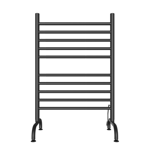 Amba Products SAFSMB-24 Solo 24-Inch Freestanding Towel Warmer - 11.875 x 23.625 x 38 in. - Matte Black Finish