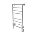 Amba Products T-2040BN Traditional Model 8-Bar Hardwired Towel Warmer - 5.375 x 21.125 x 43.25 in. - Brushed Nickel Finish