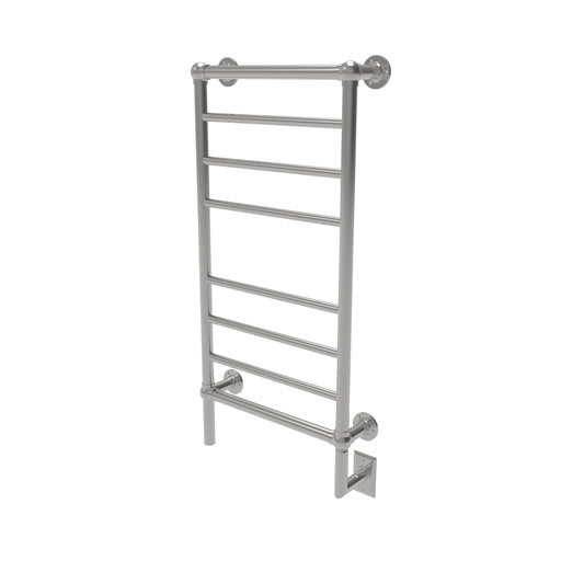 Amba Products T-2040PN Traditional Model 8-Bar Hardwired Towel Warmer - 5.375 x 21.125 x 43.25 in. - Polished Nickel Finish