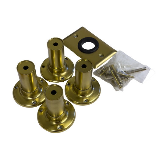 Amba Products Accessory AT-BP-BMB Traditional Model Bracket Pack - 3 x 3 x 3 in. - Brushed Modern Brass