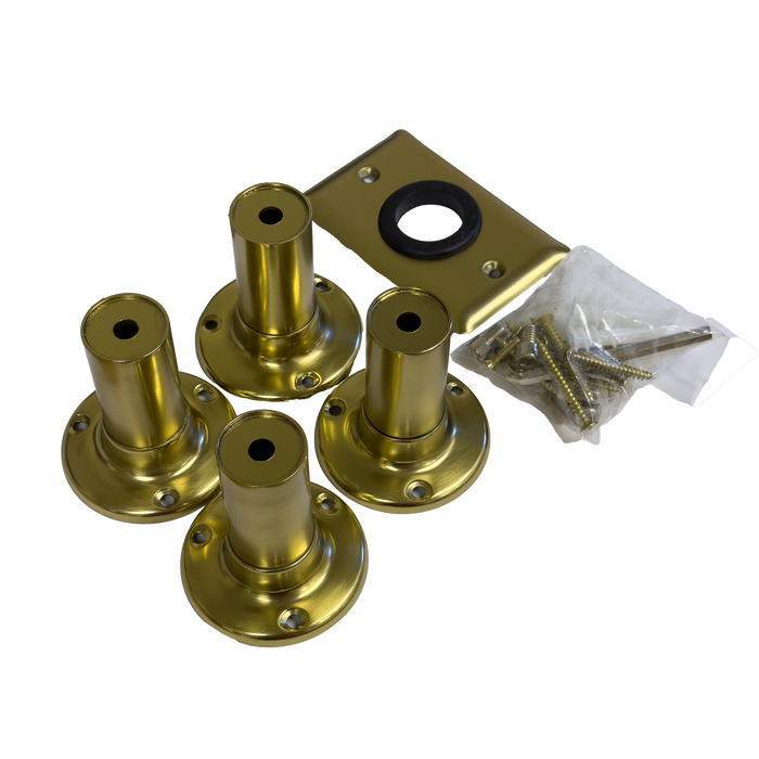 Amba Products Accessory AT-BP-BMB Traditional Model Bracket Pack - 3 x 3 x 3 in. - Brushed Modern Brass