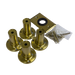 Amba Products Accessory AT-BP-BMB Traditional Model Bracket Pack - 3 x 3 x 3 in. - Brushed Modern Brass