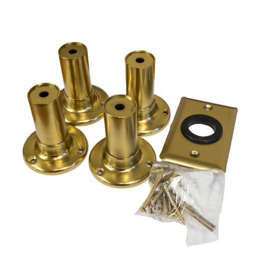 Amba Products Accessory AT-BP-BMB Traditional Model Bracket Pack - 3 x 3 x 3 in. - Brushed Modern Brass
