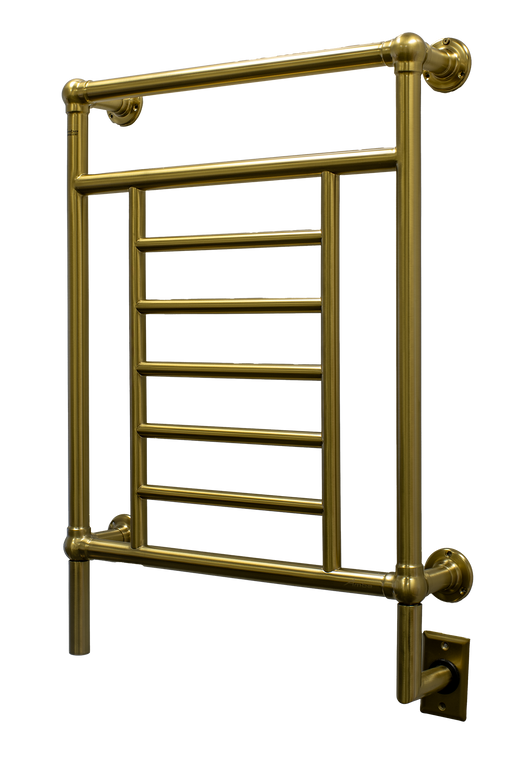 Amba Products T-2536BMB Traditional Model 8-Bar Hardwired  Towel Warmer - 5.375 x 25.25 x 36.375 in. - Brushed Modern Brass