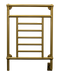 Amba Products T-2536BMB Traditional Model 8-Bar Hardwired  Towel Warmer - 5.375 x 25.25 x 36.375 in. - Brushed Modern Brass