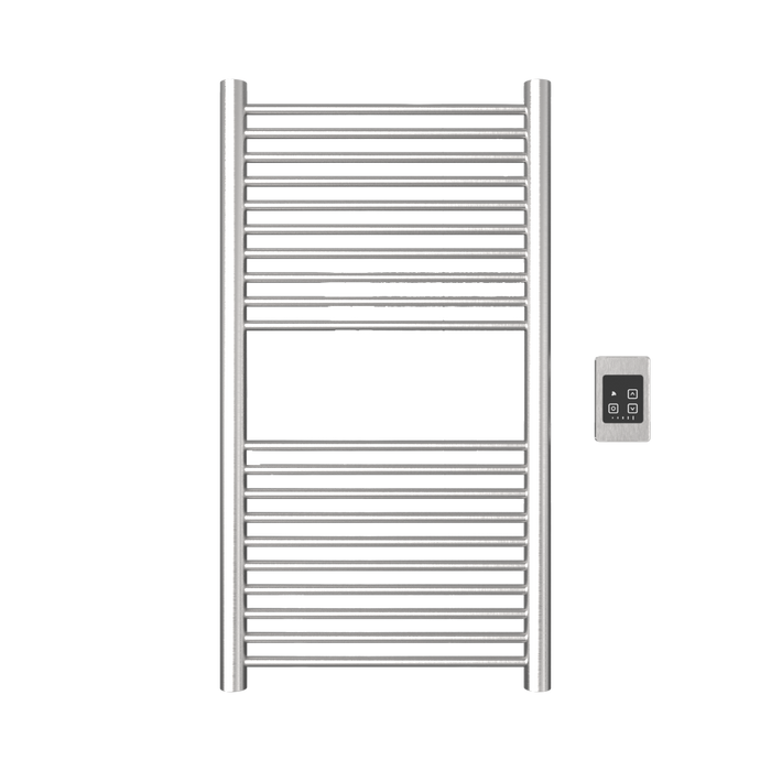 Amba Products A2036B Antus 20-Bar Hardwired Towel Warmer - 4.125 x 20.375 x 37.75 in. - Brushed Finish