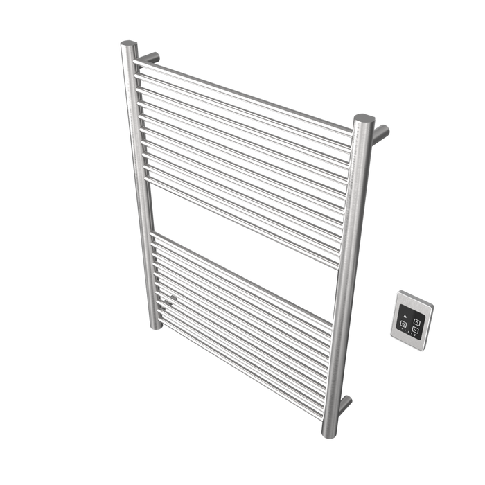 Amba Products A2836B Antus 20-Bar Hardwired Towel Warmer - 4.125 x 28.25 x 37.75 in. - Brushed Finish