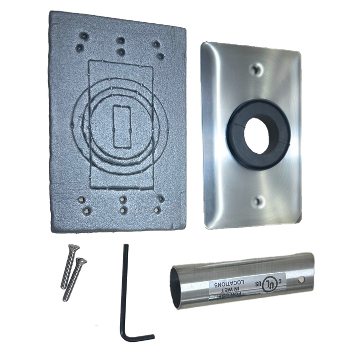 Amba Products AC-WRK Cape Model Wet-Rated Upgrade Kit - 1 x 3.5 x 1 in. - Brushed Finish