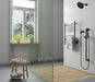 Amba Products Cape Model Cape2332 Straight 12-Bar Hardwired Plug-in Combo Towel Warmer - 4.625 x 23.875 x 31.5 in. - Matte Black Finish