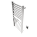 Amba Products Q2142P Quadro 16-Bar Hardwired Towel Warmer - 4.375 x 21.25 x 42.625 in. - Polished Finish