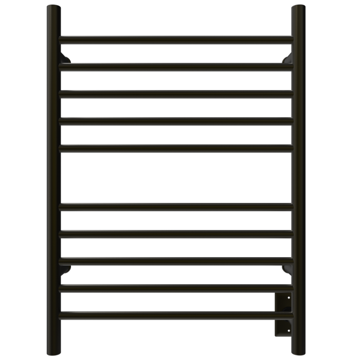 Amba Products RWH-SBB Radiant Straight 10-Bar Hardwired + Plug-in Combo Towel Warmer - 4.75 x 24.5 x 31.875 in. - Brushed Bronze Finish