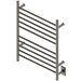 Amba Products RWH-SBB Radiant Straight 10-Bar Hardwired + Plug-in Combo Towel Warmer - 4.75 x 24.5 x 31.875 in. - Brushed Bronze Finish