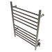 Amba Products RWH-SBB Radiant Straight 10-Bar Hardwired + Plug-in Combo Towel Warmer - 4.75 x 24.5 x 31.875 in. - Brushed Bronze Finish