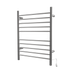 Amba Products RWH-SB Radiant Straight 10-Bar Hardwired + Plug-in Combo Towel Warmer - 4.75 x 24.5 x 31.875 in. - Brushed Finish