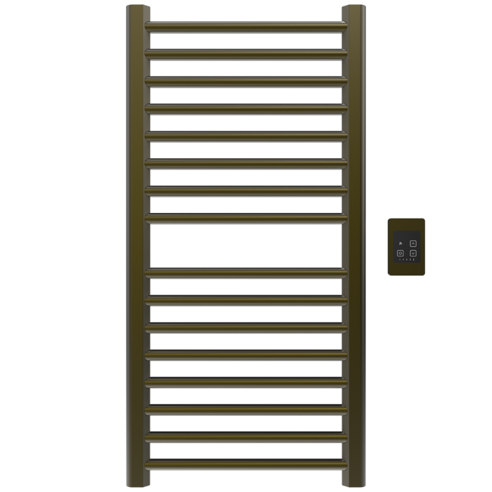 Amba Products S2142BB Sirio 16-Bar Hardwired 21 W Towel Warmer - 4 x 21.5 x 42.625 in. - Brushed Bronze Finish