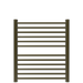 Amba Products S2932BB Sirio 12-Bar Hardwired 29 W Towel Warmer - 4 x 29.375 x 33.125 in. - Brushed Bronze Finish