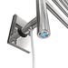 Amba Products SB5-P Swivel Bar Hardwired Plug-in Combo Towel Warmer with 5 Bars - x x in. - Polished Finish