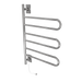 Amba Products SL3-P Swivel Loop Hardwired & Plug-in Combo Towel Warmer with 3 Looped Bars -  x  x  in. - Polished Finish