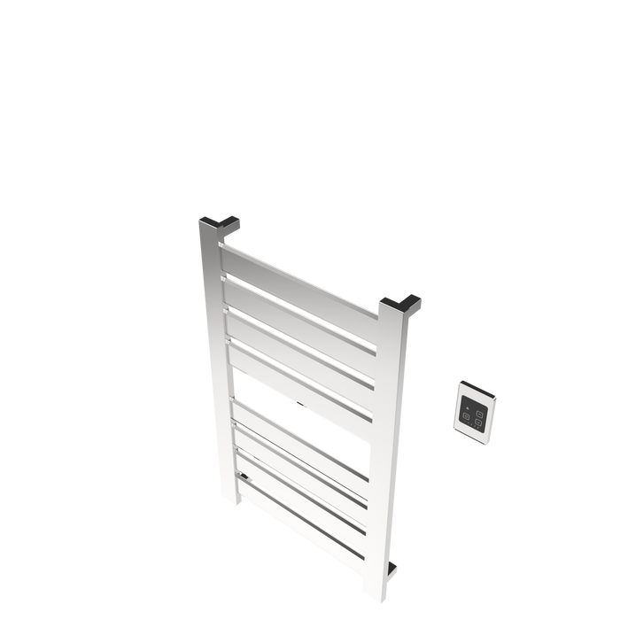 Amba Products V2337P Vega 8-Panel Hardwired Towel Warmer - 3.625 x 23.375 x 39.25 in. - Polished Finish