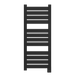 Amba Products V2356MB Vega 12-Panel Hardwired Towel Warmer - 3.625 x 23.375 x 58 in. - Matte Black Finish